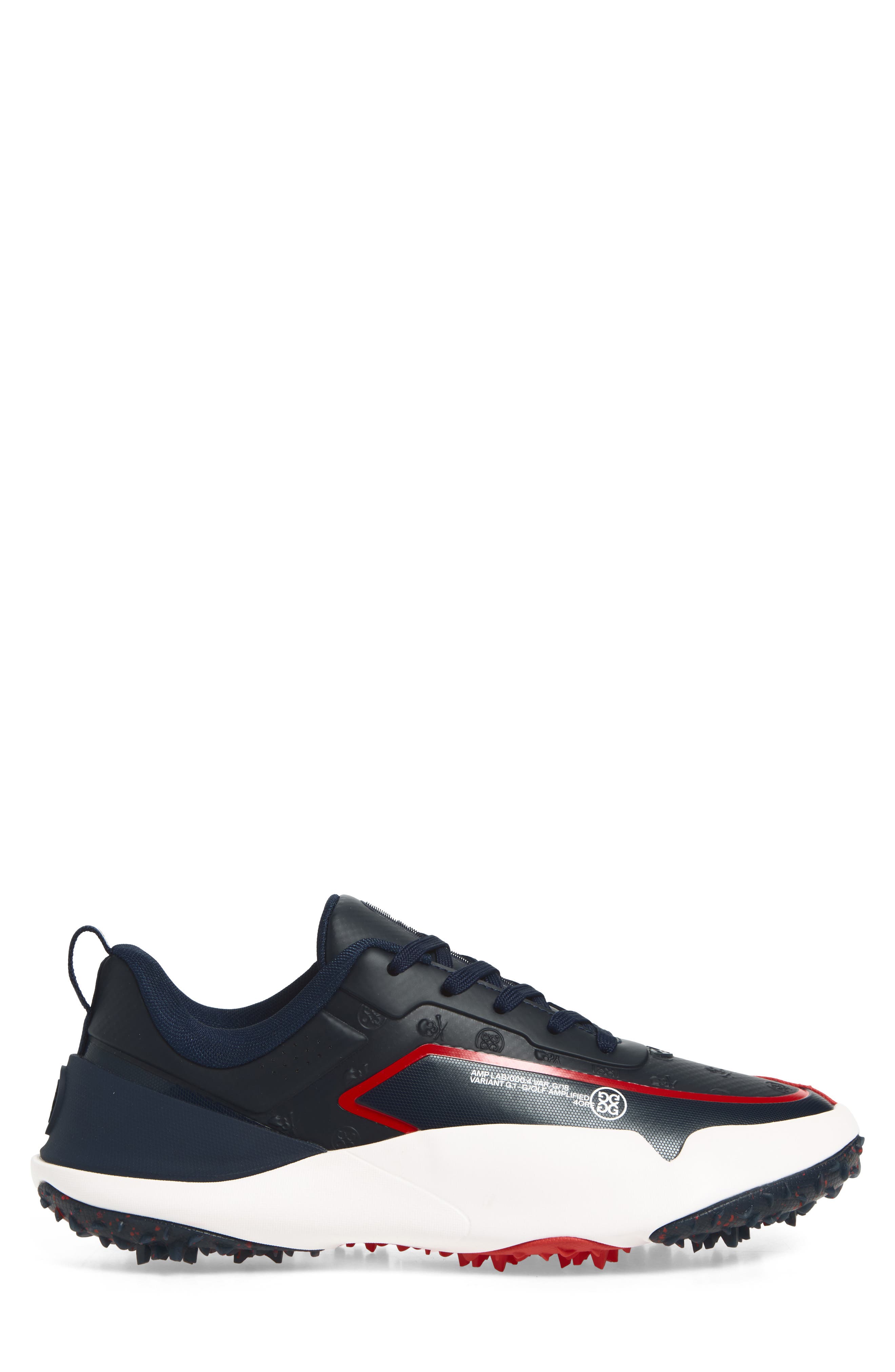 G/18 Embossed Skull & Tees Golf Shoe, Alternate, color, TWILIGHT/ LAVA