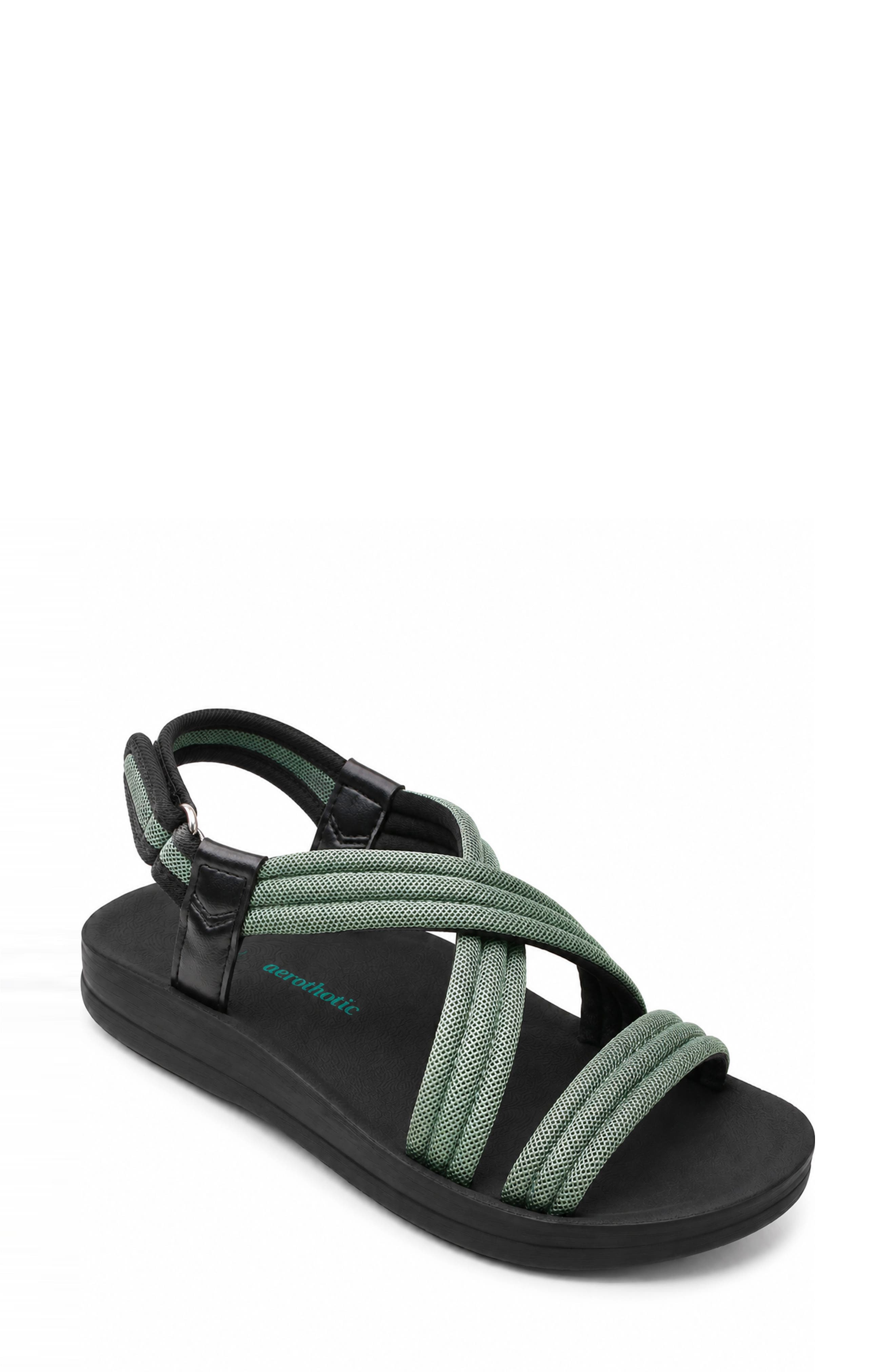 Hadal Orthotic Sandal, Main, color, GREEN
