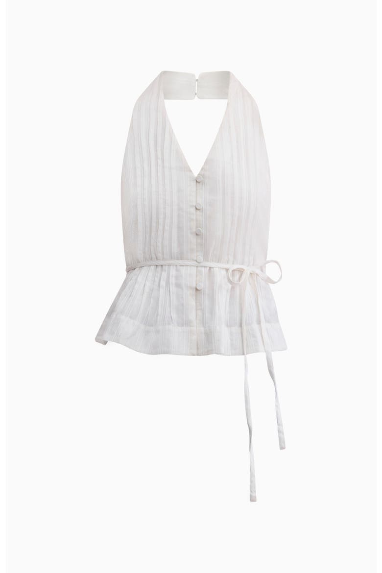 Marianne Halter Top, Alternate, color, Ivory