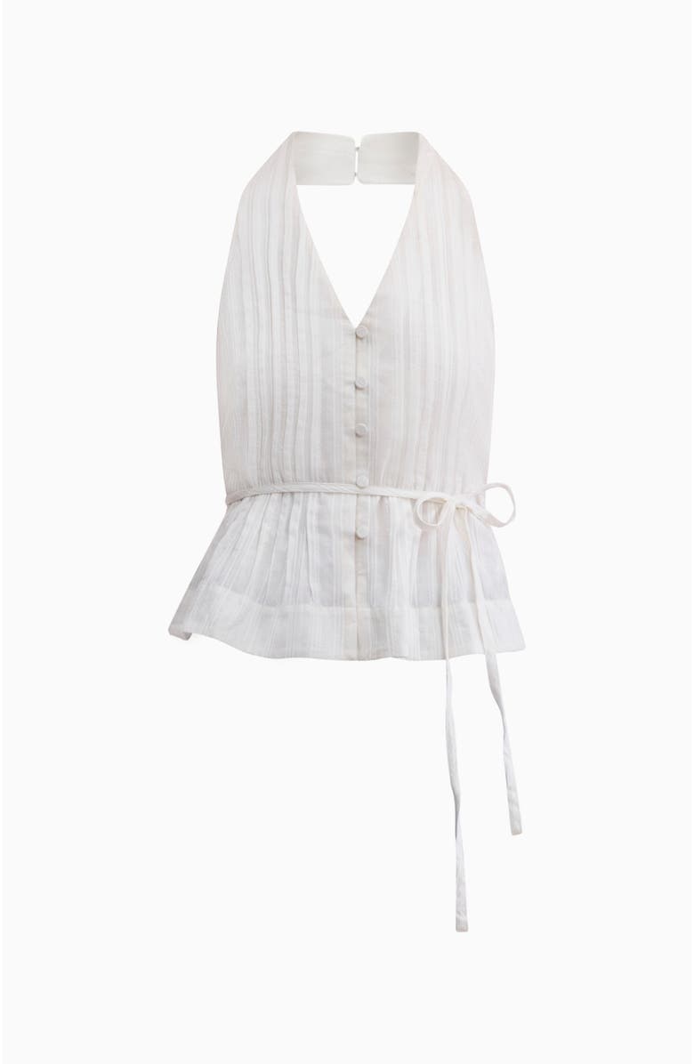 Rebecca Taylor Marianne Halter Top, Alternate, color, Ivory