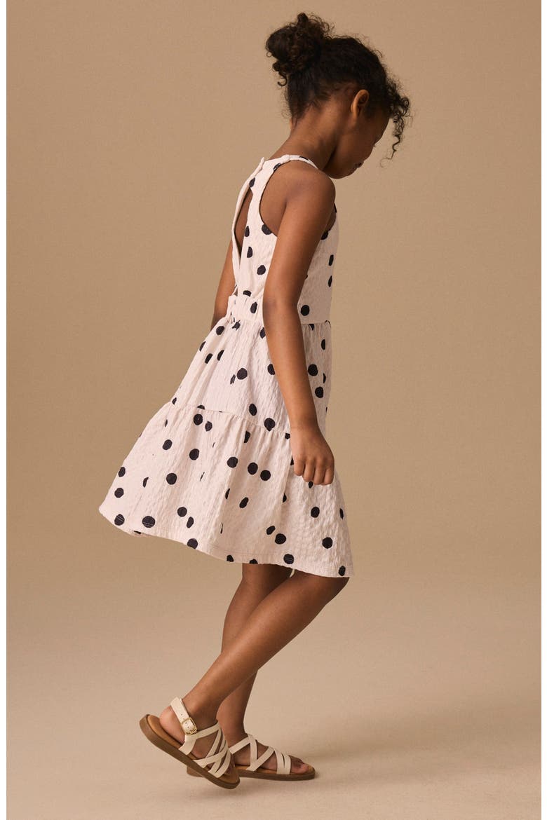 Kids' Polka Dot Crinkle Dress, Alternate, color, MULTI