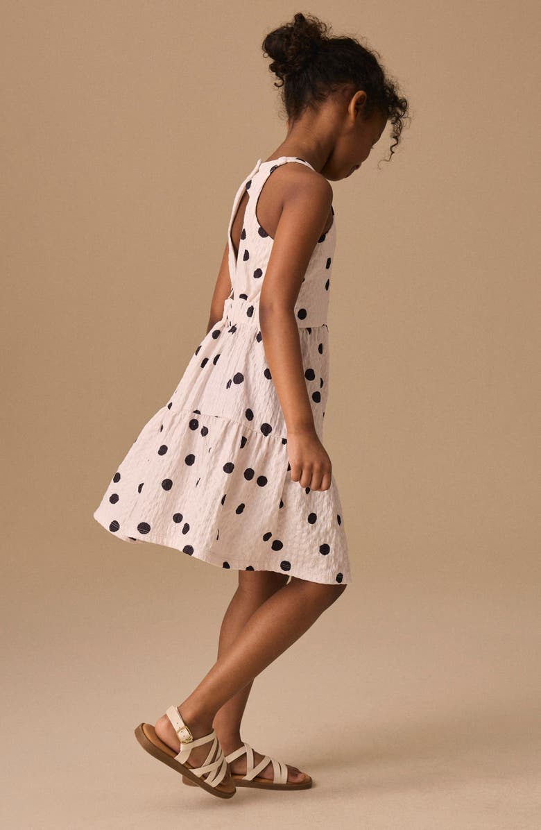 NEXT Kids' Polka Dot Crinkle Dress, Alternate, color, Multi