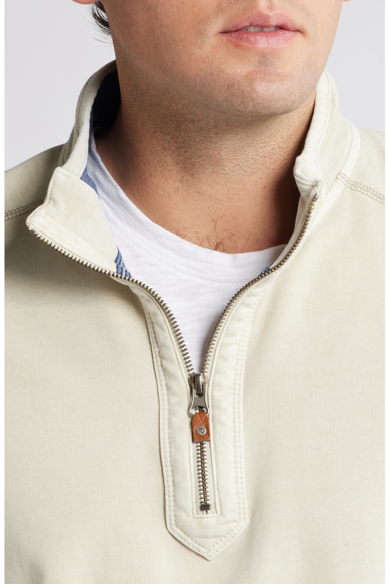 Ben & Terry Half Zip Sweatshirt, Alternate, color, WARM MIST