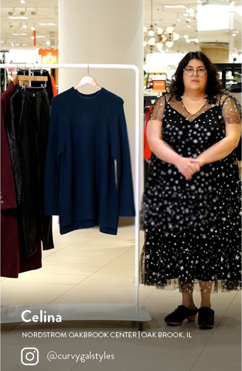 Waffle Texture Tunic Sweater, sales video thumbnail