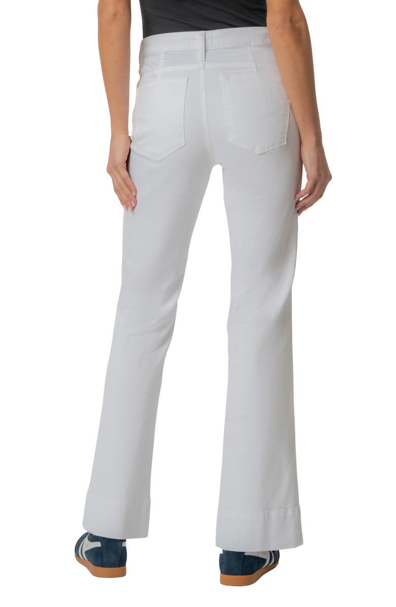 KUT from the Kloth Stella Fab Ab High Waist Flare Jeans, Alternate, color, Optic White