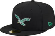 New Era Men's New Era Black Philadelphia Eagles 59FIFTY Fitted Hat