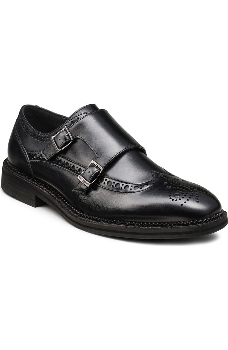 KARL LAGERFELD PARIS Double Strap Monk Wingtip Shoe, Main, color,