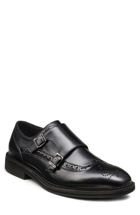 Double Strap Monk Wingtip Shoe