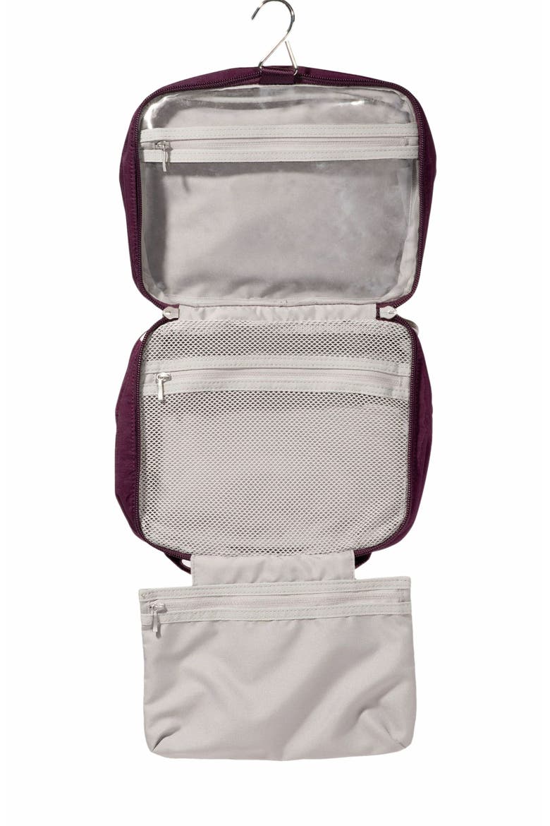 Hanging Travel Toiletry Kit, Alternate, color, MULBERRY