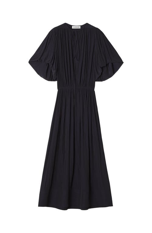 Lanvin Midi Dress In Charmeuse In Gray