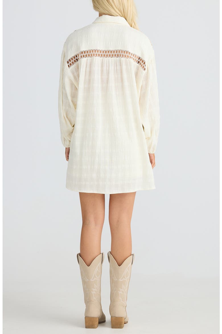 Leilani Cutout Shirt, Alternate, color, OFF WHITE