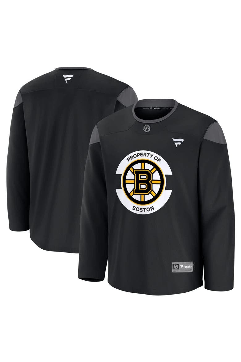Men's Fanatics Black Boston Bruins Team Practice Jersey, Main, color, Black