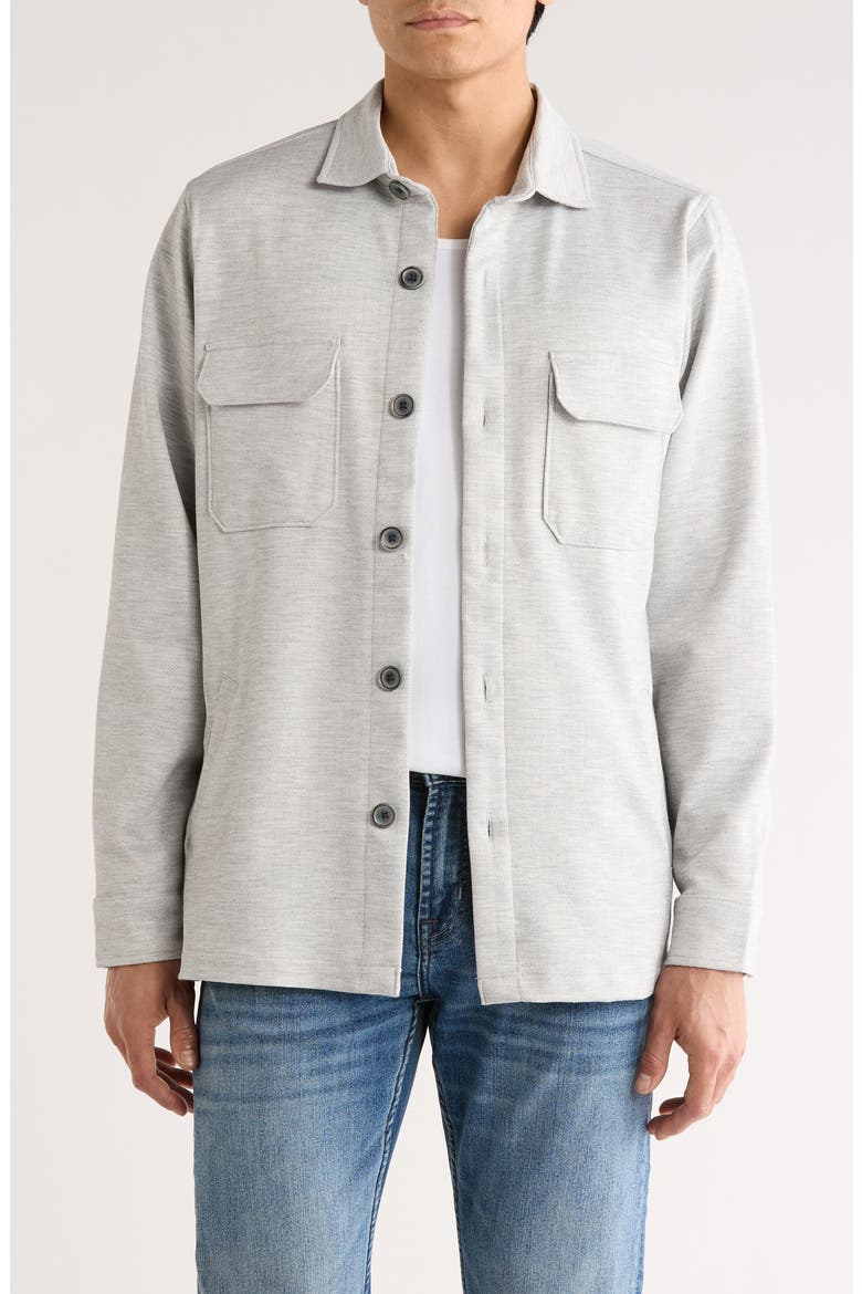 Shirt Jacket, Main, color, SILVER/ ARGENT
