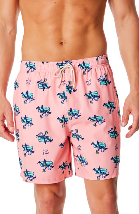 Men s Pink Swimwear Swim Trunks Nordstrom Rack