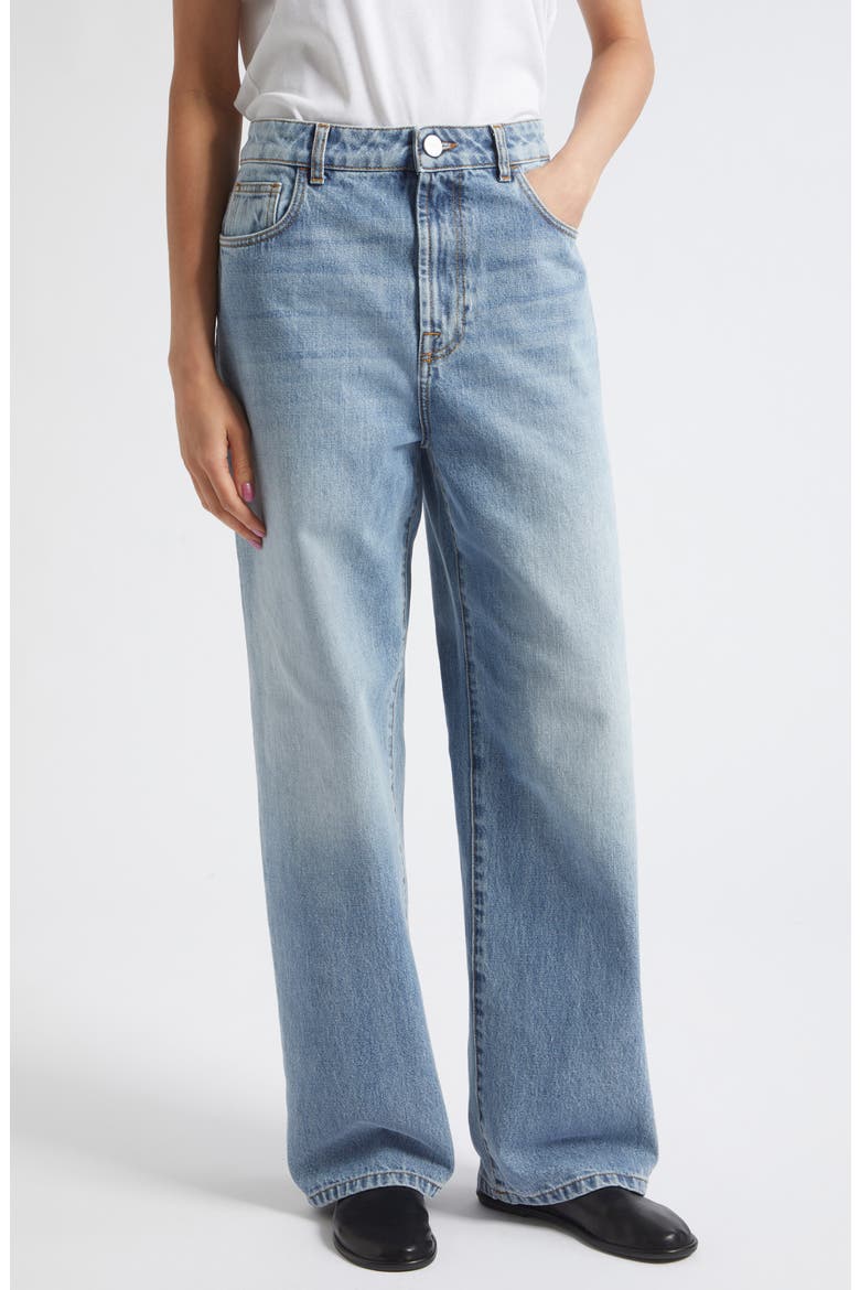 Bruun Baggy Wide Leg Jeans, Main, color, CLASSIC BLUE