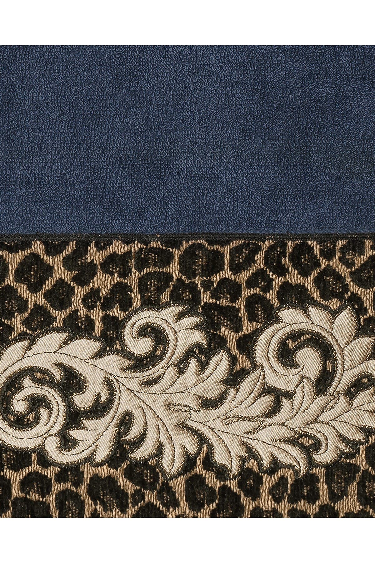 Linum Home Textiles April Embellished Bath Towel - Midnight Blue ...