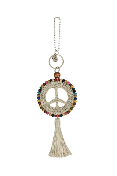 Yarnicharmz Crochet Peace Dangle