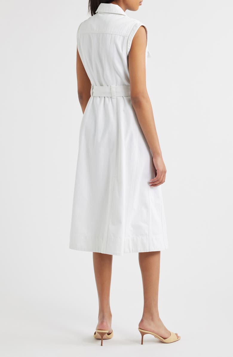 Wit & Wisdom Sleeveless Button-Up Denim Shirtdress, Alternate, color, 