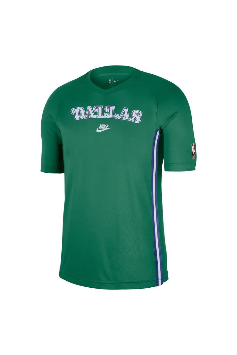 Men's Nike Green Dallas Mavericks Classic Edition Hardwood Classics Authentic Game Shooting T-Shirt, Alternate, color, Green