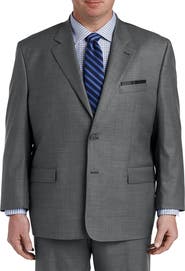 Oak Hill Premium by DXL Jacket-Relaxer Sharkskin Suit Jacket