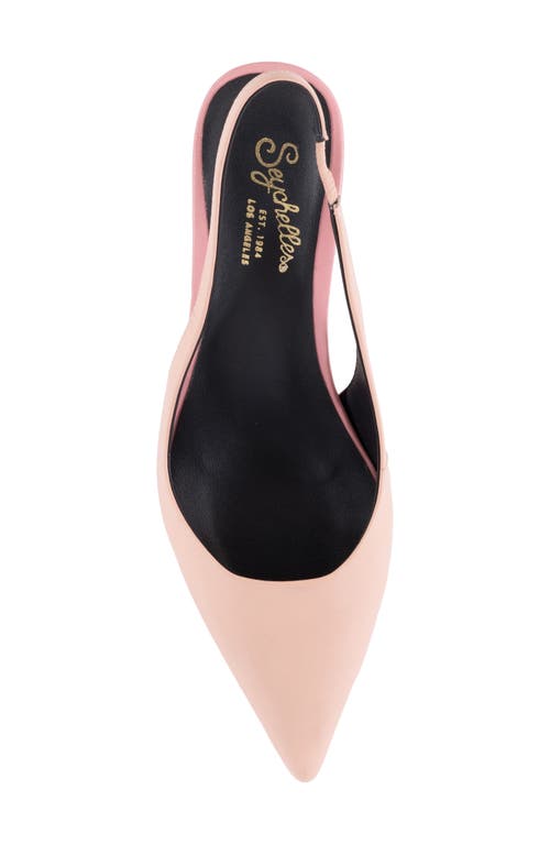 Seychelles Brooklyn Kitten Heel Slingback Pump In Light Pink