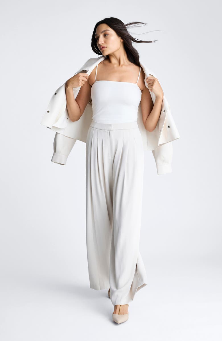 Kenneth Cole High Waist Wide Leg Pants, Alternate, color, 