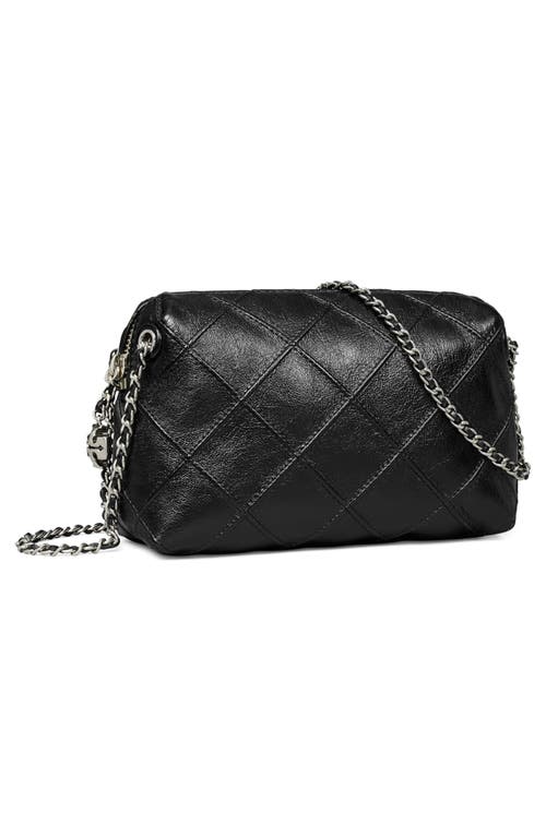 Tory Burch Fleming Soft Leather Crossbody Bag In Black