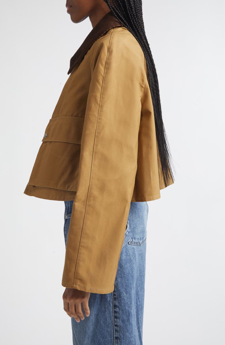 JW Anderson Waxed Cotton Swing Barn Jacket, Alternate, color, Biscuit