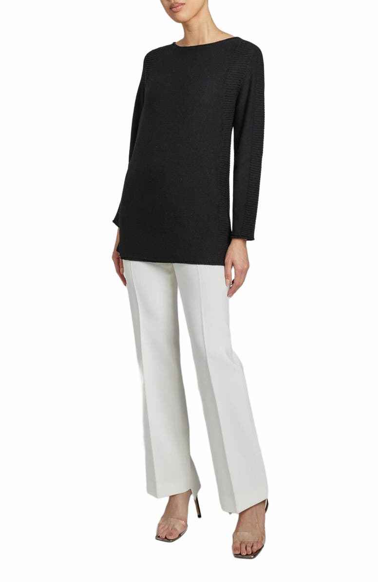 Santorelli CHRISTINA Relaxed Sweater in Merino Wool, Alternate, color,