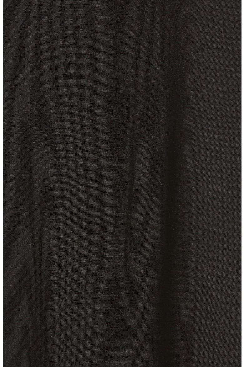 V-Neck Drape Front Top, Alternate, color, BLACK