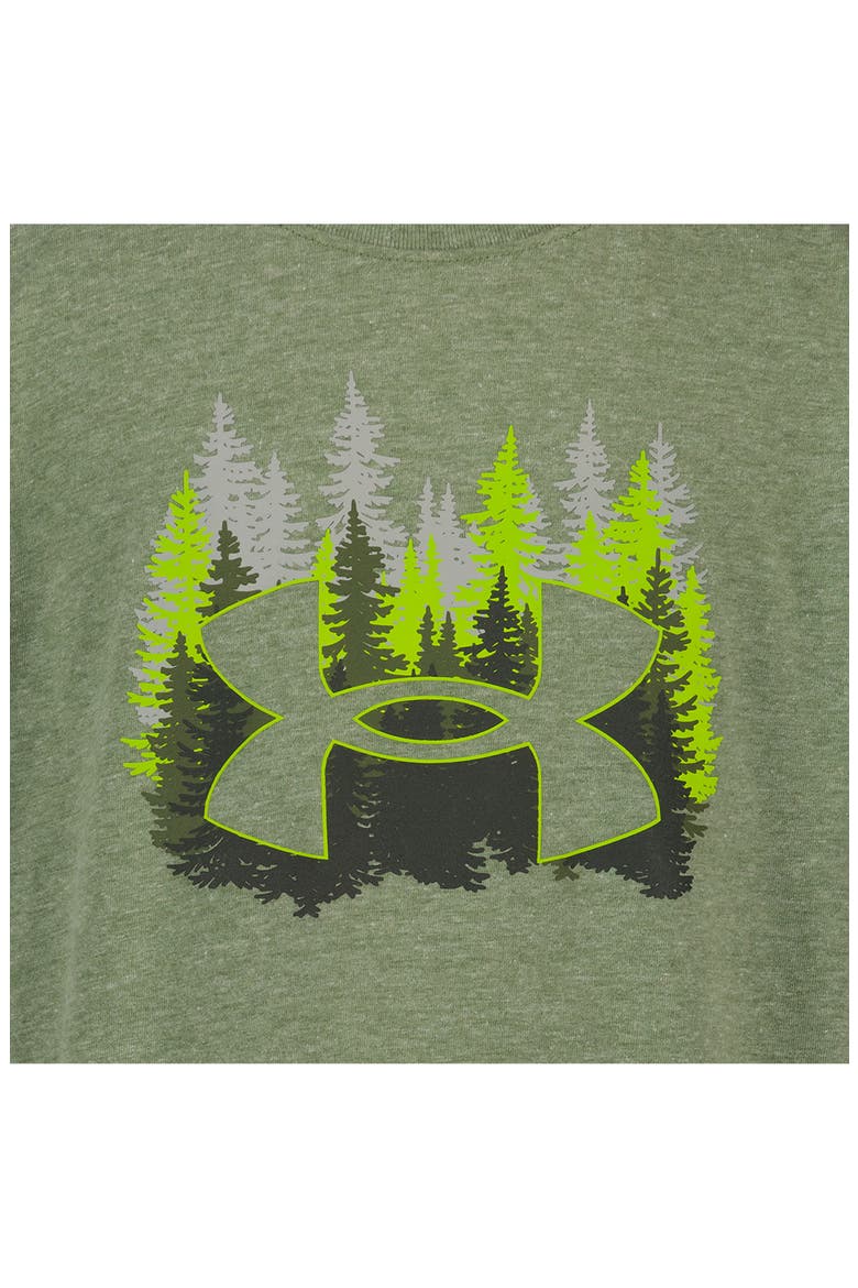 Kids' UA Pineviw Graphic T-Shirt, Alternate, color, WARM OLIVE
