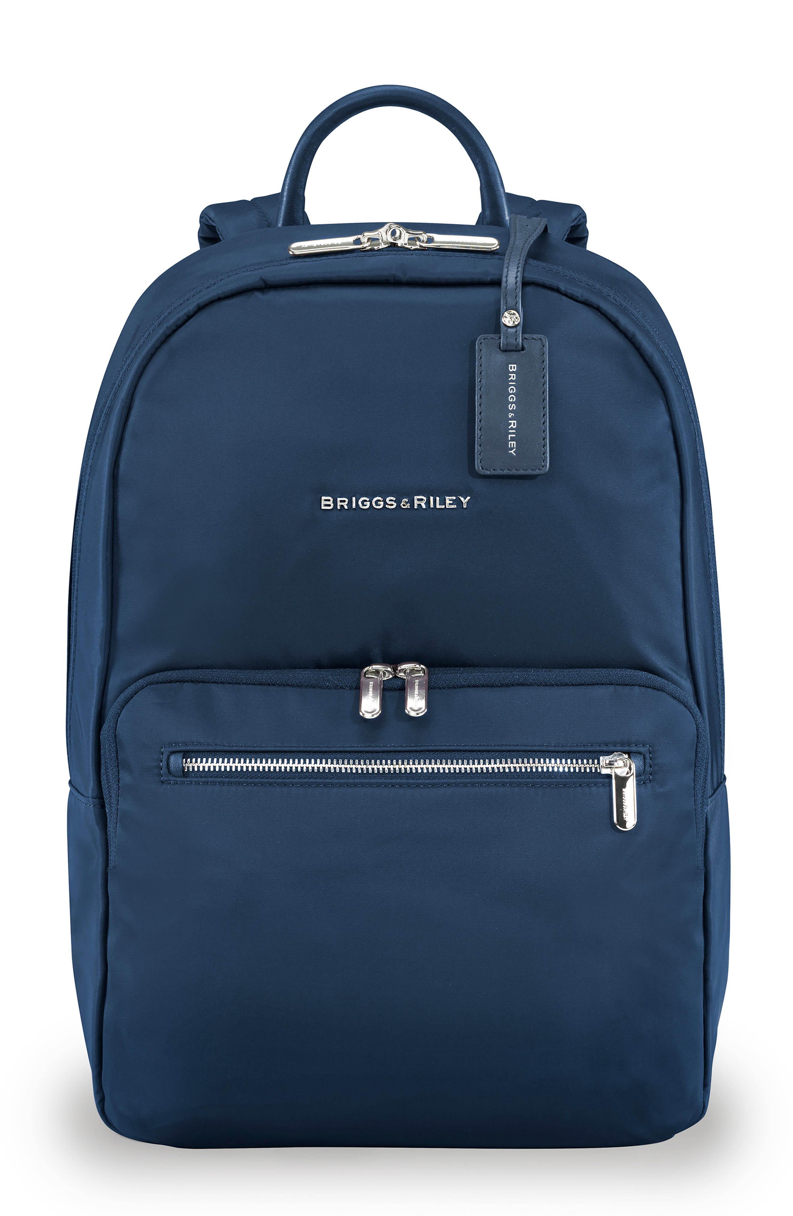 Rhapsody Essential Water Resistant Nylon Backpack, Main, color, BLUE