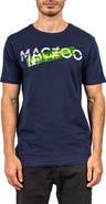 Maceoo Wakeupfight Navyblue Graphic T-Shirt