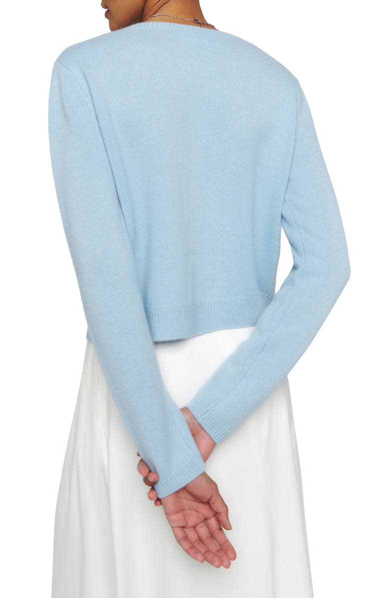 Reformation Clara Rib Recycled Cashmere Blend Cardigan, Alternate, color, 