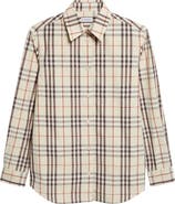 Burberry Emma Check Cotton Poplin Button-Up Shirt