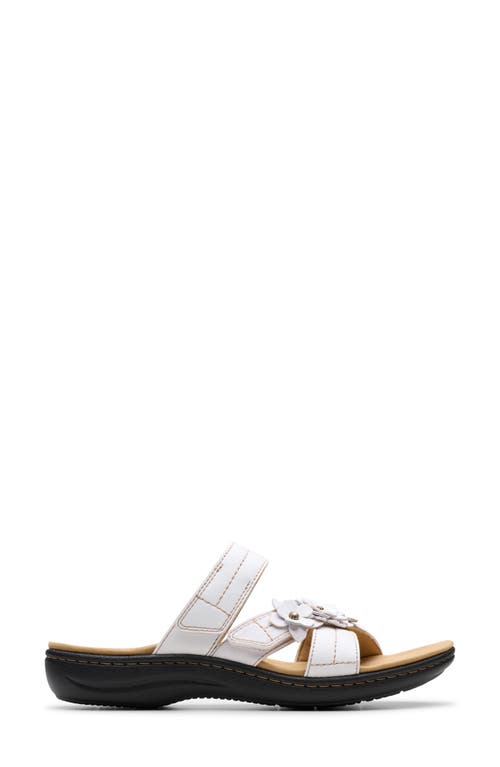 Clarks ® Laurieann Rose Sandal In White Leather