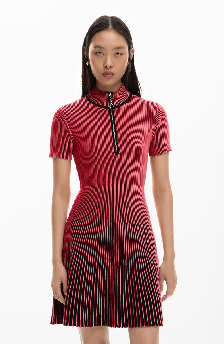 Desigual Stripe Minidress, Alternate, color, 
