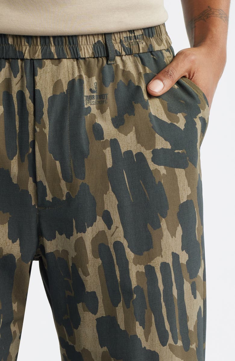 Malbon Golf Condor Tour Divot Waterproof Pants, Alternate, color, Bark Camo