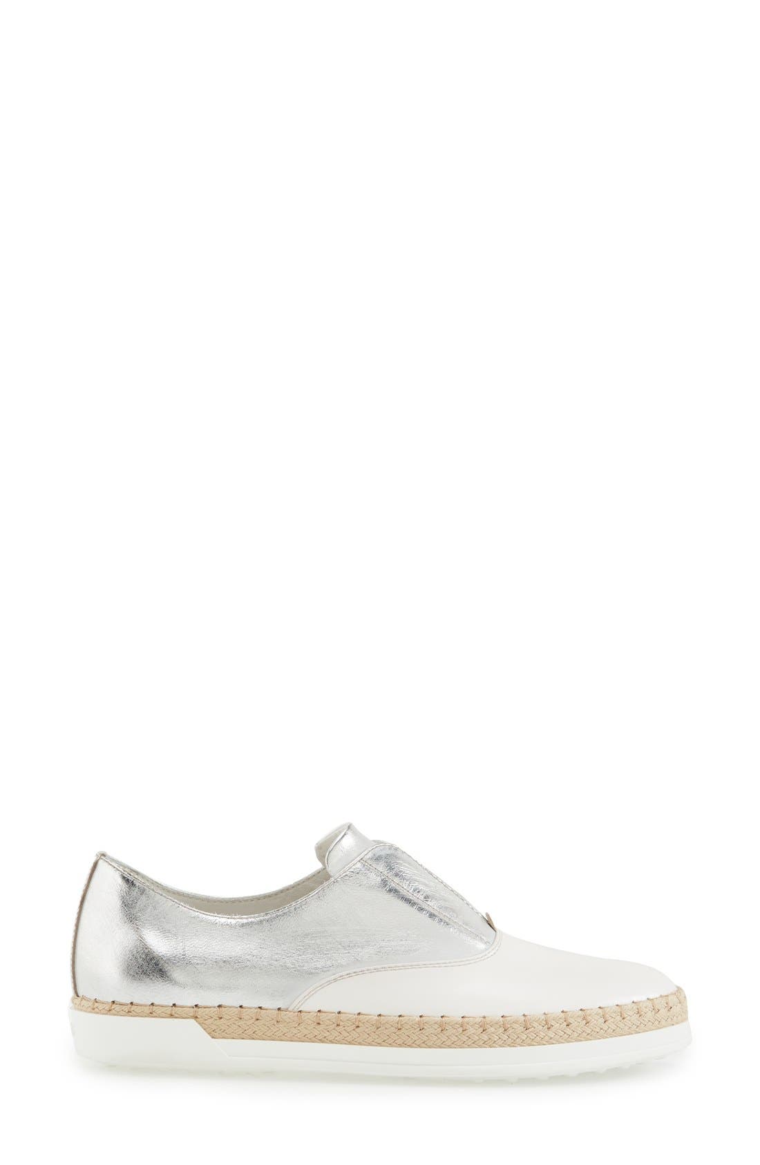 Tod's Espadrille Sneaker, Alternate, color, 