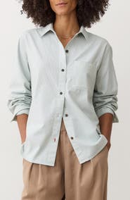 Marine Layer Jane California Relaxed Stripe Button-Up Shirt