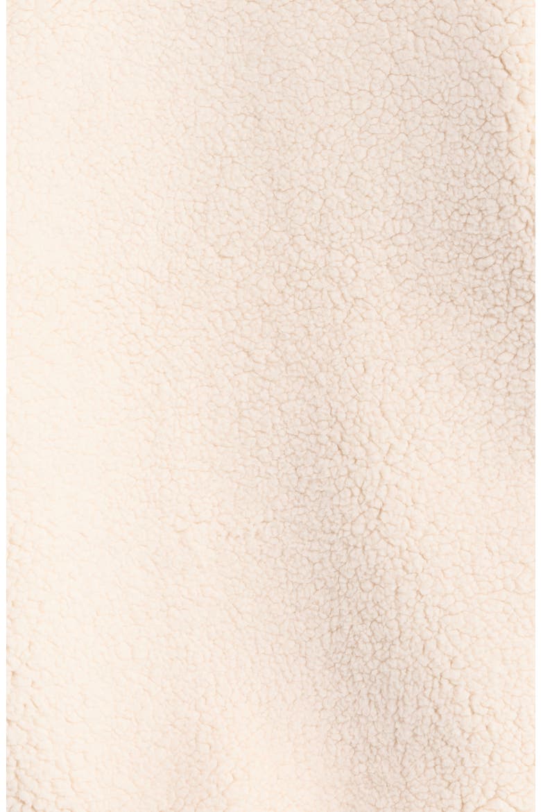 Haven Faux Shearling Zip Front Jacket, Alternate, color, IVORY BIRCH