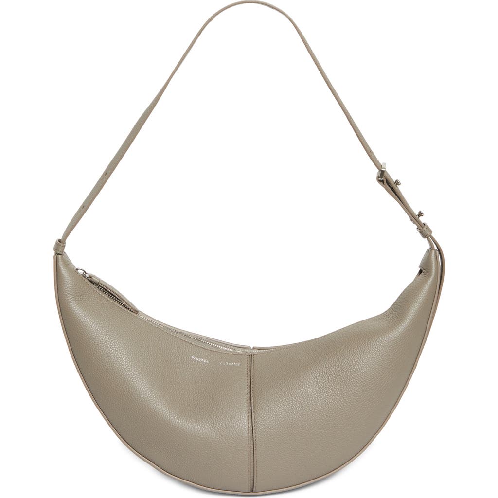 Proenza Schouler Slide Pebbled Leather Shoulder Bag In Gray