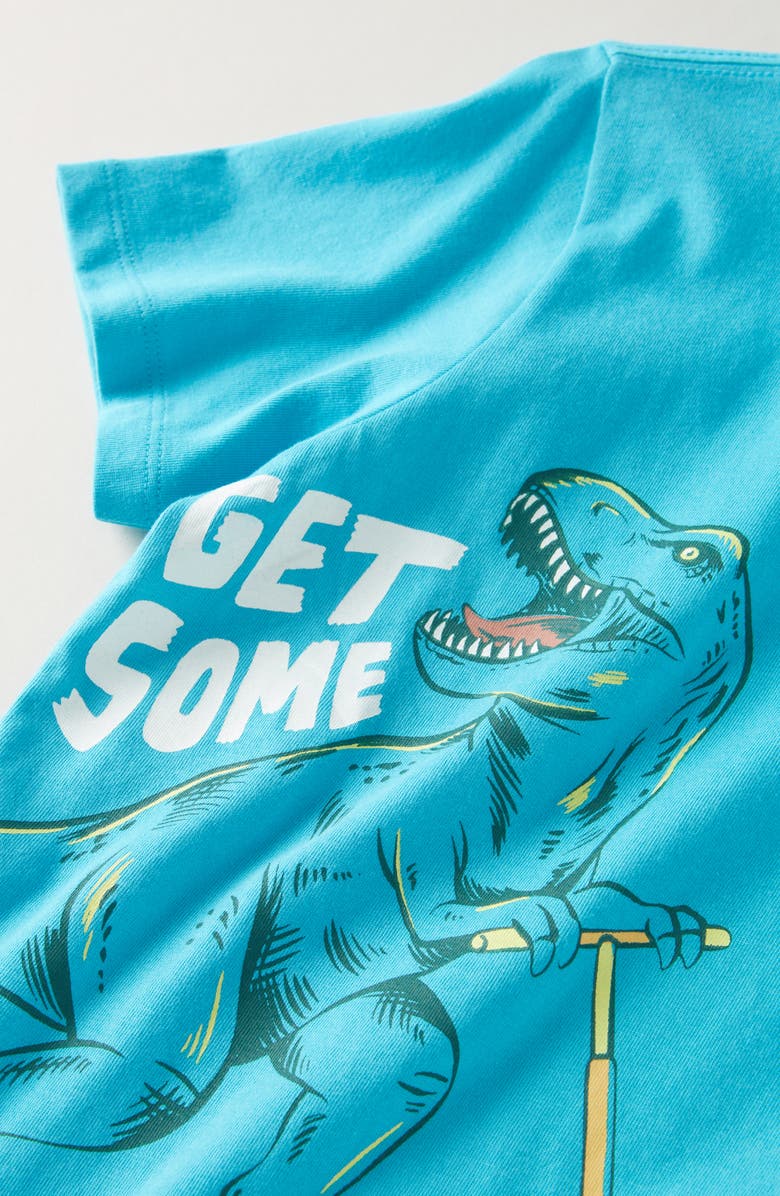 Tucker + Tate Kids' Graphic T-Shirt, Alternate, color, Teal Plumage Scooter Rex