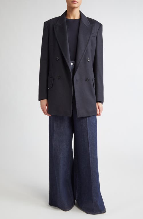 Max Mara Wide-leg Denim Trousers Five Pockets In Blue