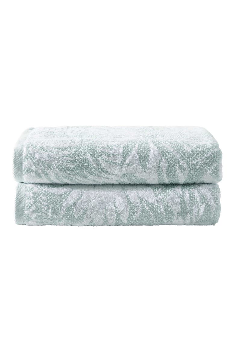 Lago Palm Cotton Towel, Main, color, LT-PASTEL GREEN