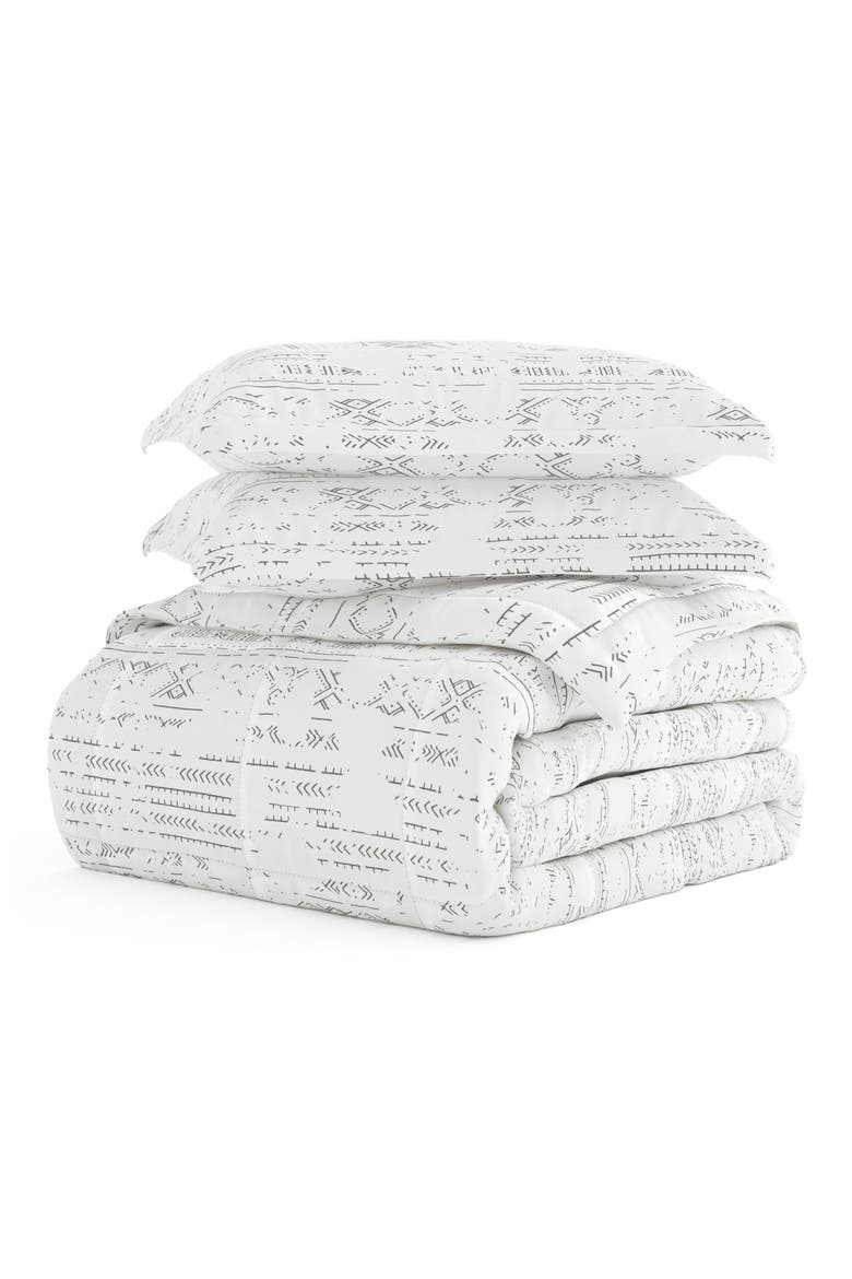 Light Gray Premium Microfiber Comforter, Main, color, LIGHT GRAY
