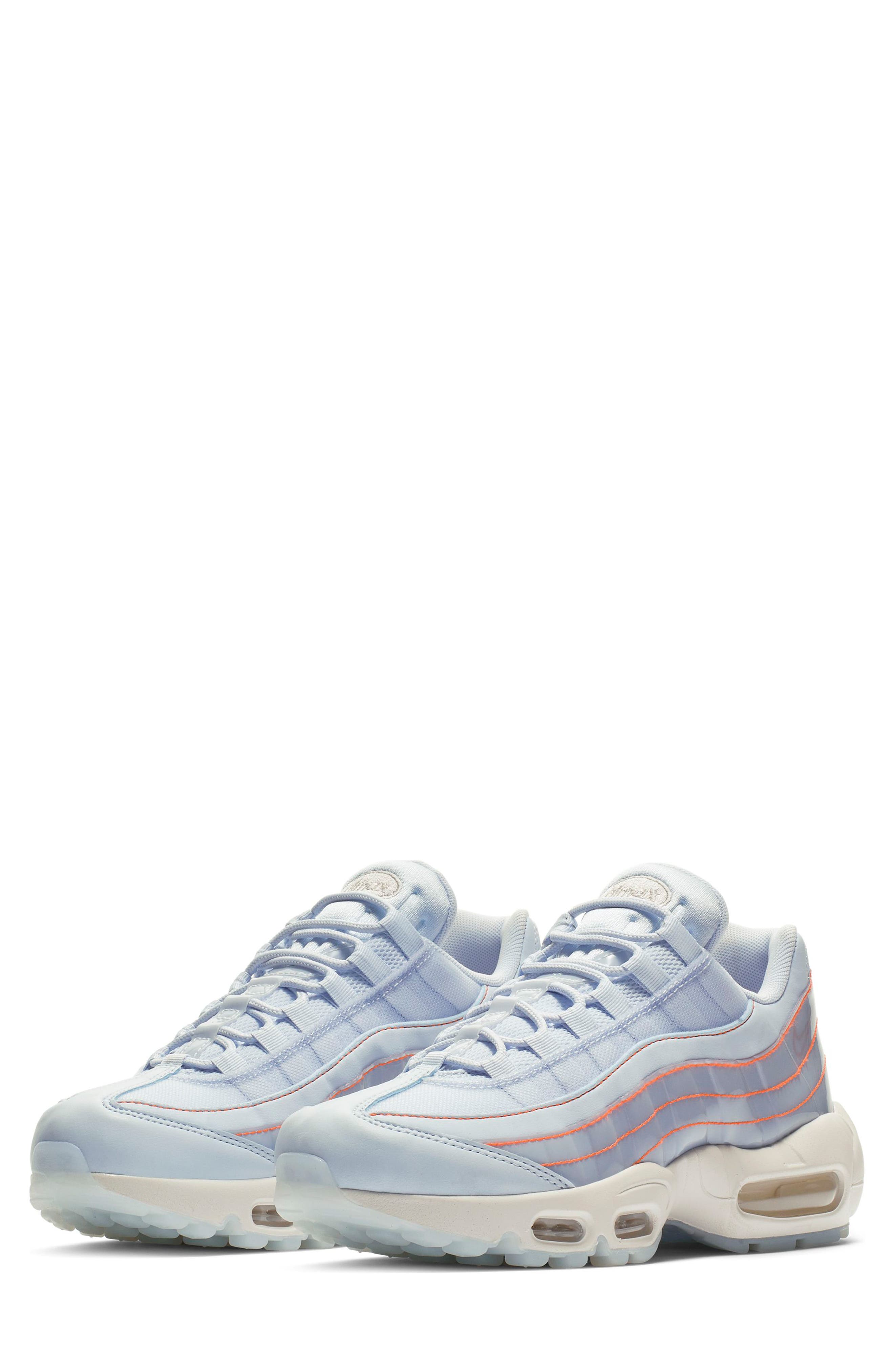 Air Max 95 SE Running Shoe, Main, color, HALF BLUE/ HALF BLUE/ WHITE