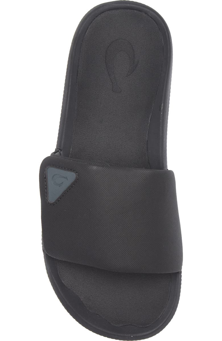 OluKai Ulele Water Resistant Slide Sandal, Alternate, color, Lava Rock / Lava Rock