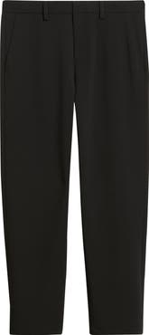 Open Edit Flat Front Tapered Stretch Twill Dress Pants