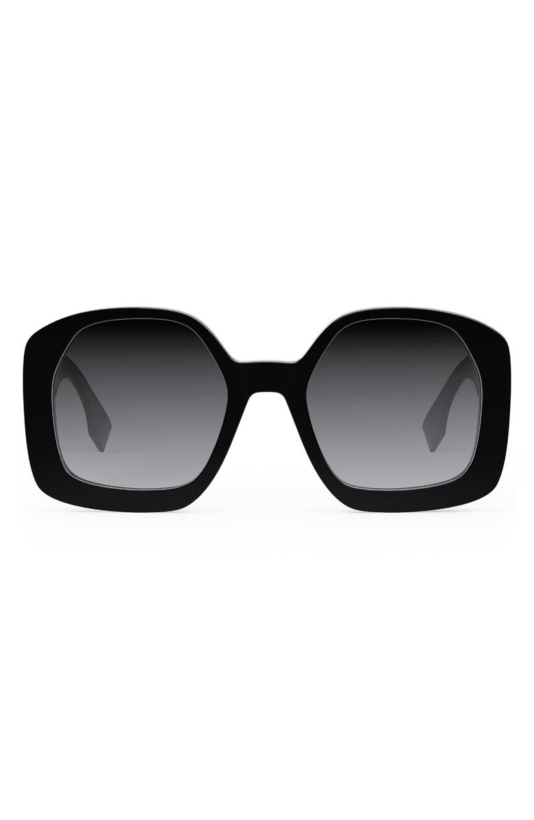 Fendi 'Fendi O'Lock 54mm Geometric Sunglasses, Main, color, 